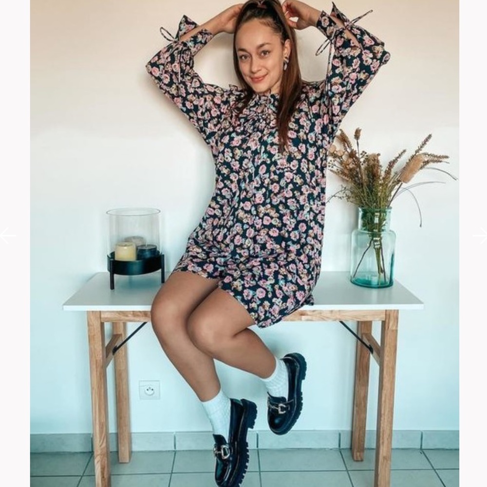 H&M MWT Adorable Spring Floral DRESS - Picture 4 of 16
